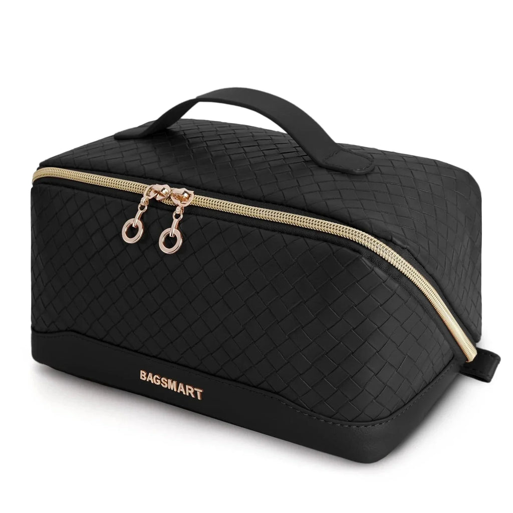 Trousse à cosmétiques femme en similicuir imperméable, 23 cm