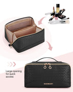 Trousse à cosmétiques femme en similicuir imperméable, 23 cm