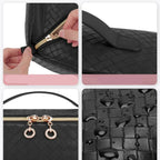 Trousse à cosmétiques femme en similicuir imperméable, 23 cm