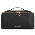 Trousse à cosmétiques femme en similicuir imperméable, 23 cm, noir 1