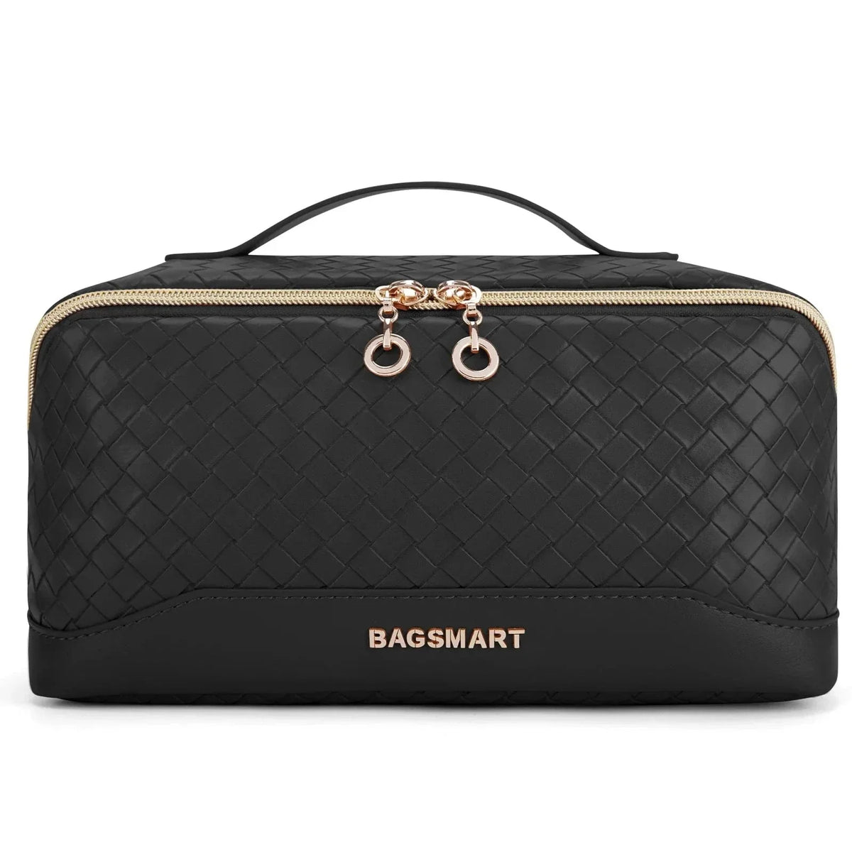 Trousse à cosmétiques femme en similicuir imperméable, 23 cm, noir 1