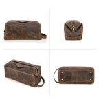 Trousse de toilette homme grand format 30,5 cm, coloris café