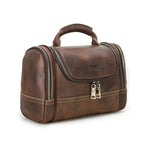 Trousse de toilette homme café, personnalisable avec un nom, café