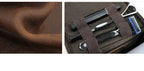 Trousse de toilette homme café, personnalisable avec un nom