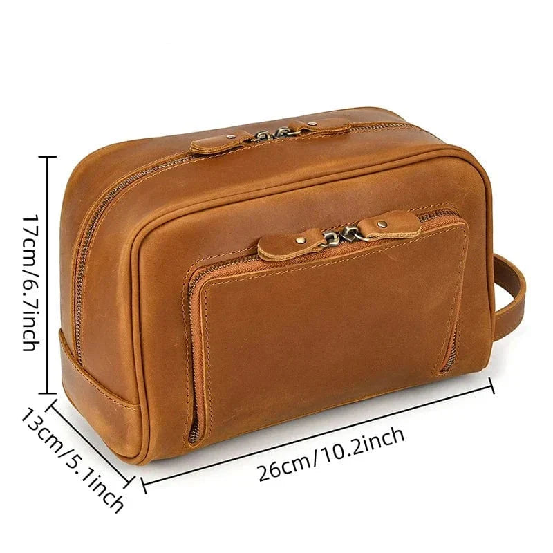 Trousse de toilette homme de voyage, 26 x 17 x 13 cm, trois teintes