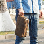 Trousse de toilette homme avec ou sans nom gravé, 27 cm