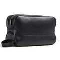 Trousse de toilette homme avec ou sans nom gravé, 27 cm, noir
