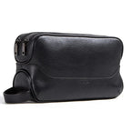 Trousse de toilette homme avec ou sans nom gravé, 27 cm, noir