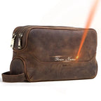 Trousse de toilette homme avec ou sans nom gravé, 27 cm