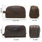 Trousse de toilette homme, 22,5 x 12 x 10 cm, trois coloris