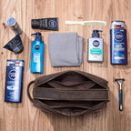 Trousse de toilette homme avec ou sans nom gravé, 27 cm