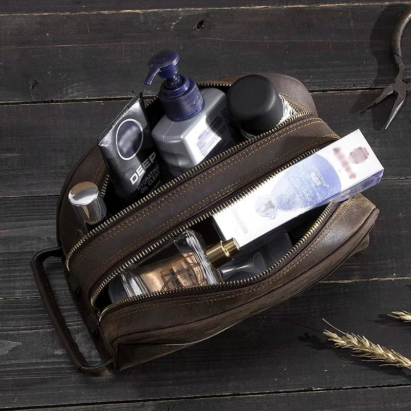 Trousse de toilette homme, 22,5 x 12 x 10 cm, trois coloris