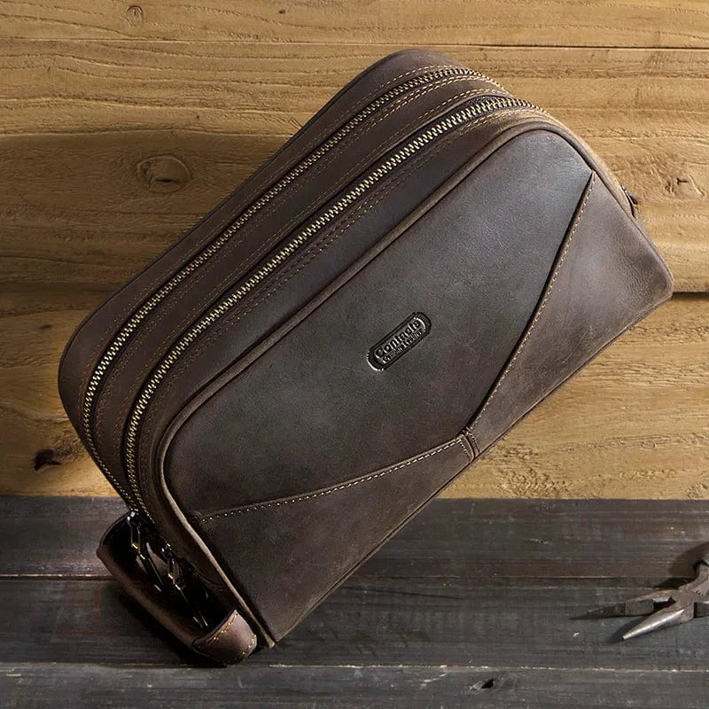 Trousse de toilette homme, 22,5 x 12 x 10 cm, trois coloris