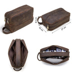 Trousse de toilette homme avec ou sans nom gravé, 27 cm