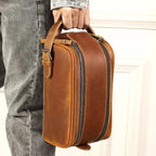 Trousse de toilette homme compacte, 350 g, marron ou café