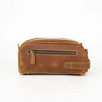 Trousse de toilette homme compacte, 350 g, marron ou café, marron