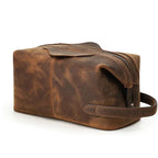 Grande trousse de toilette homme à suspendre, coloris café