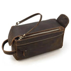 Trousse de toilette homme vintage, quatre nuances de brun, café 2