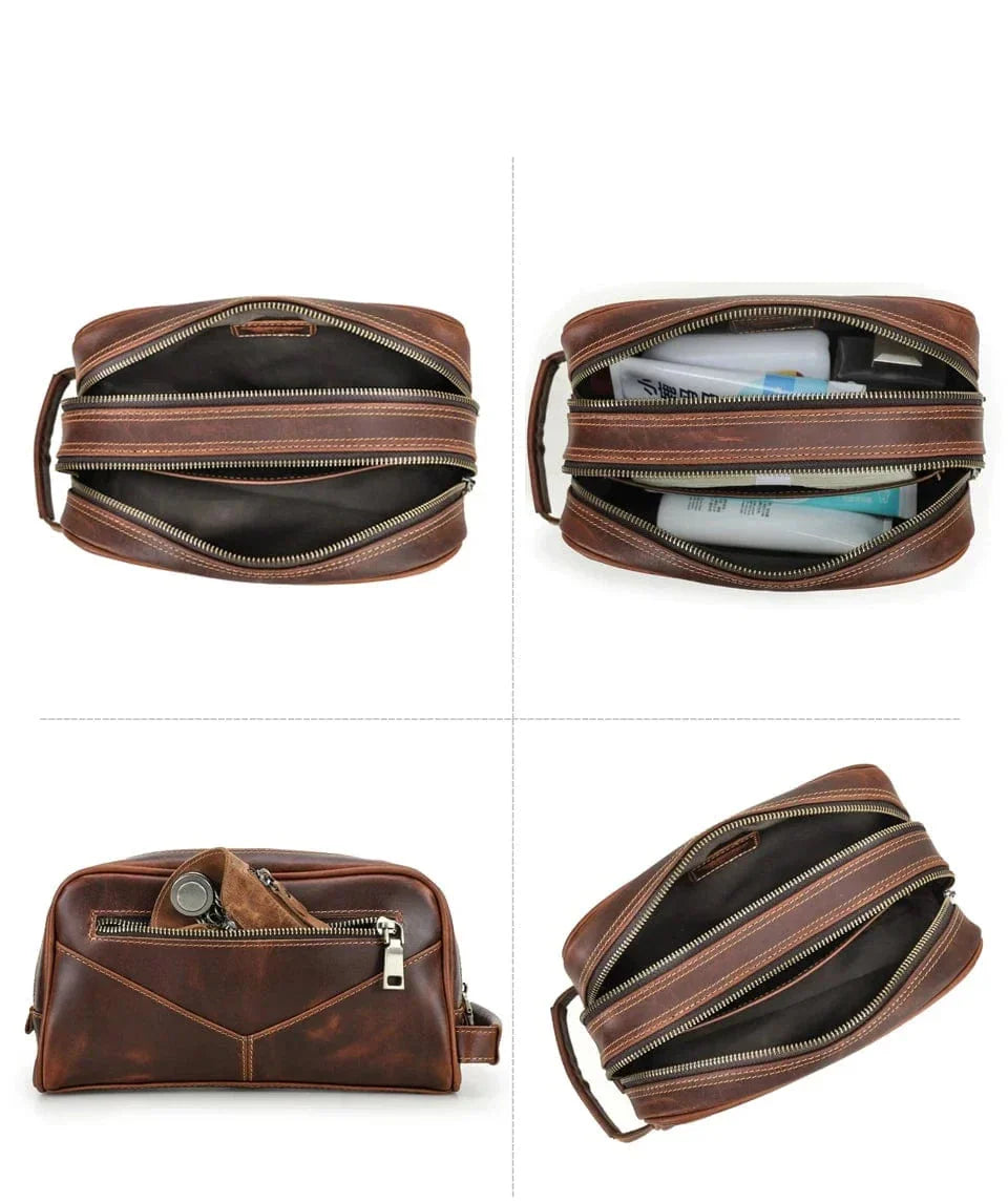 Trousse de toilette homme personnalisable, gravure du prénom