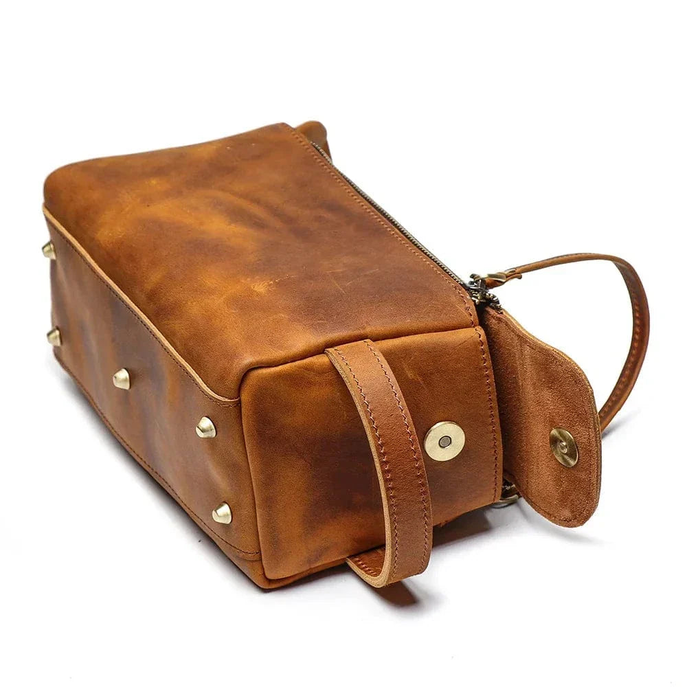 Trousse de toilette homme style vintage, trois coloris