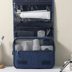 Trousse de toilette de voyage étanche à suspendre, polyester
