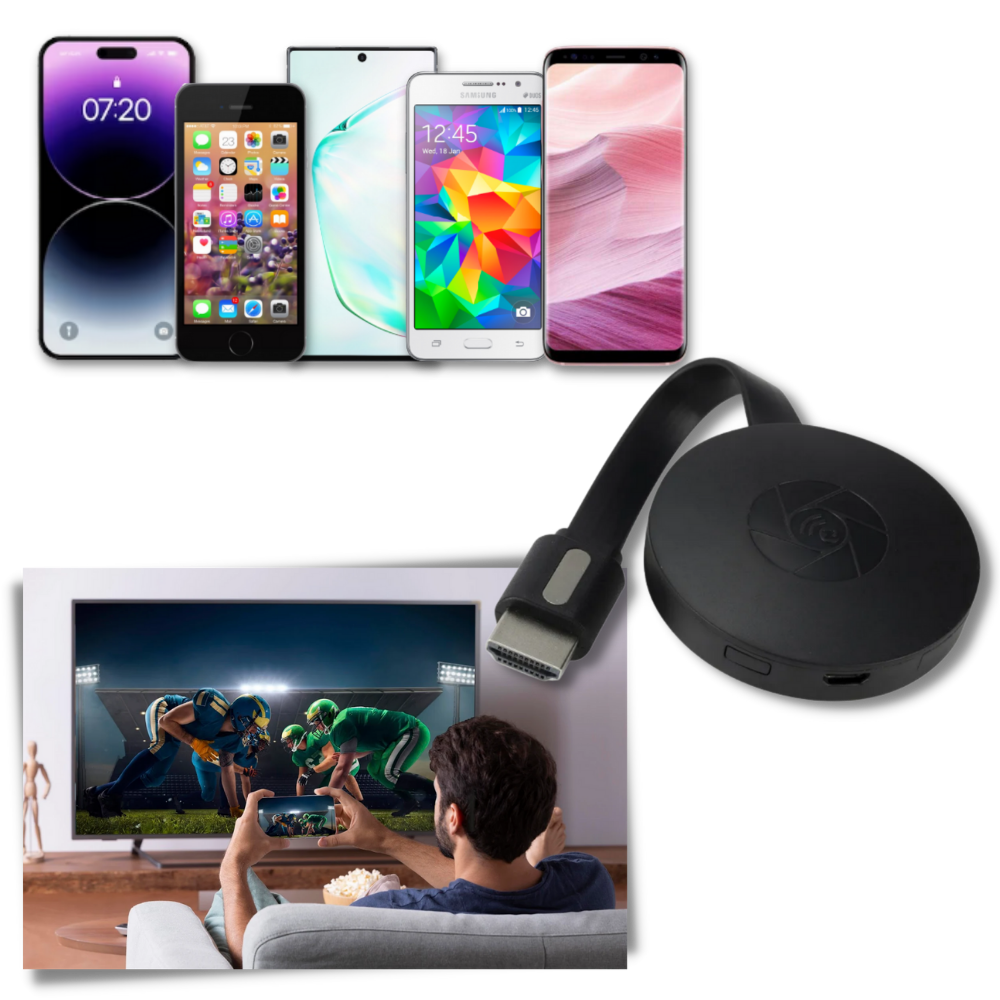 Adaptateur HDMI pour afficher son téléphone sur la télé