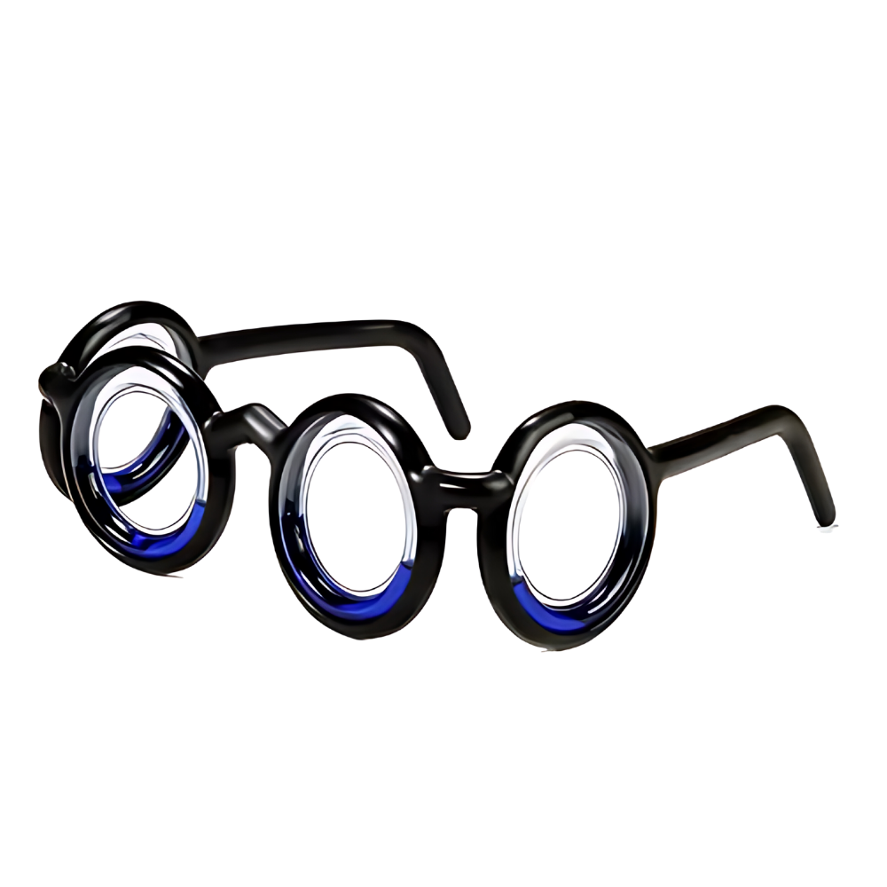 Lunettes de voyage pliables, monture plastique, taille universelle, noir
