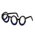 Lunettes de voyage pliables, monture plastique, taille universelle, noir
