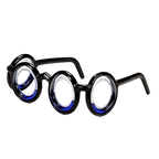 Lunettes de voyage pliables, monture plastique, taille universelle, noir