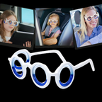 Lunettes de voyage pliables, monture plastique, taille universelle