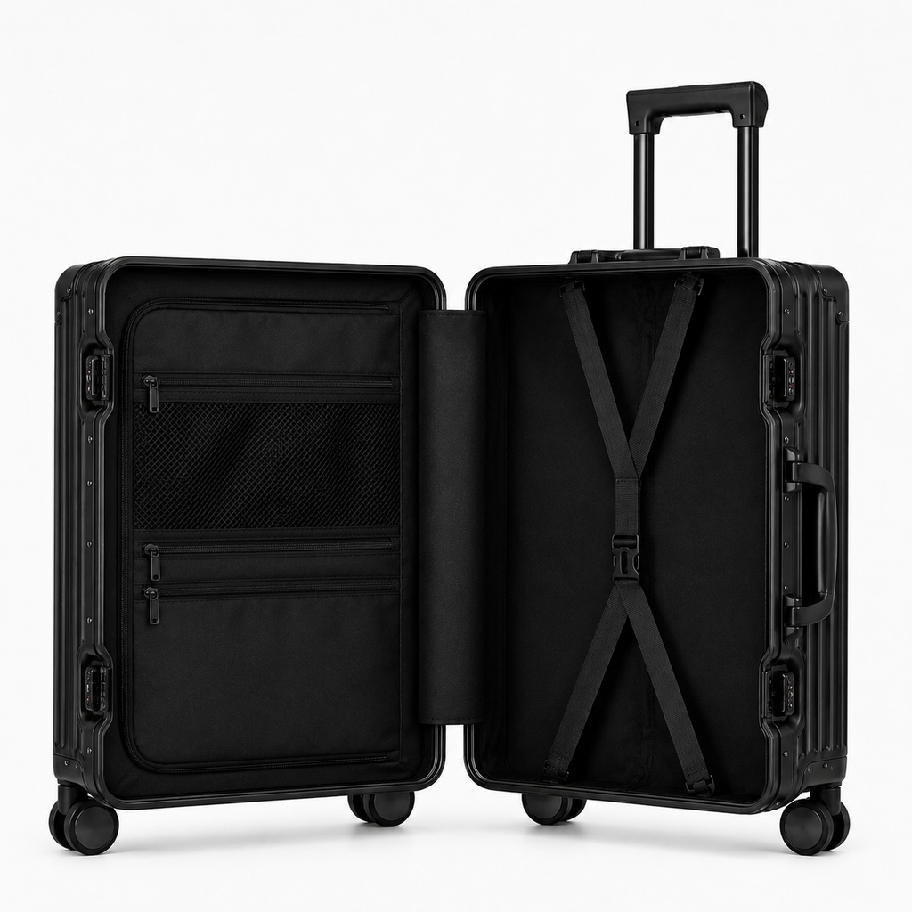 Valise cabine rigide en polycarbonate, port USB, 38 litres