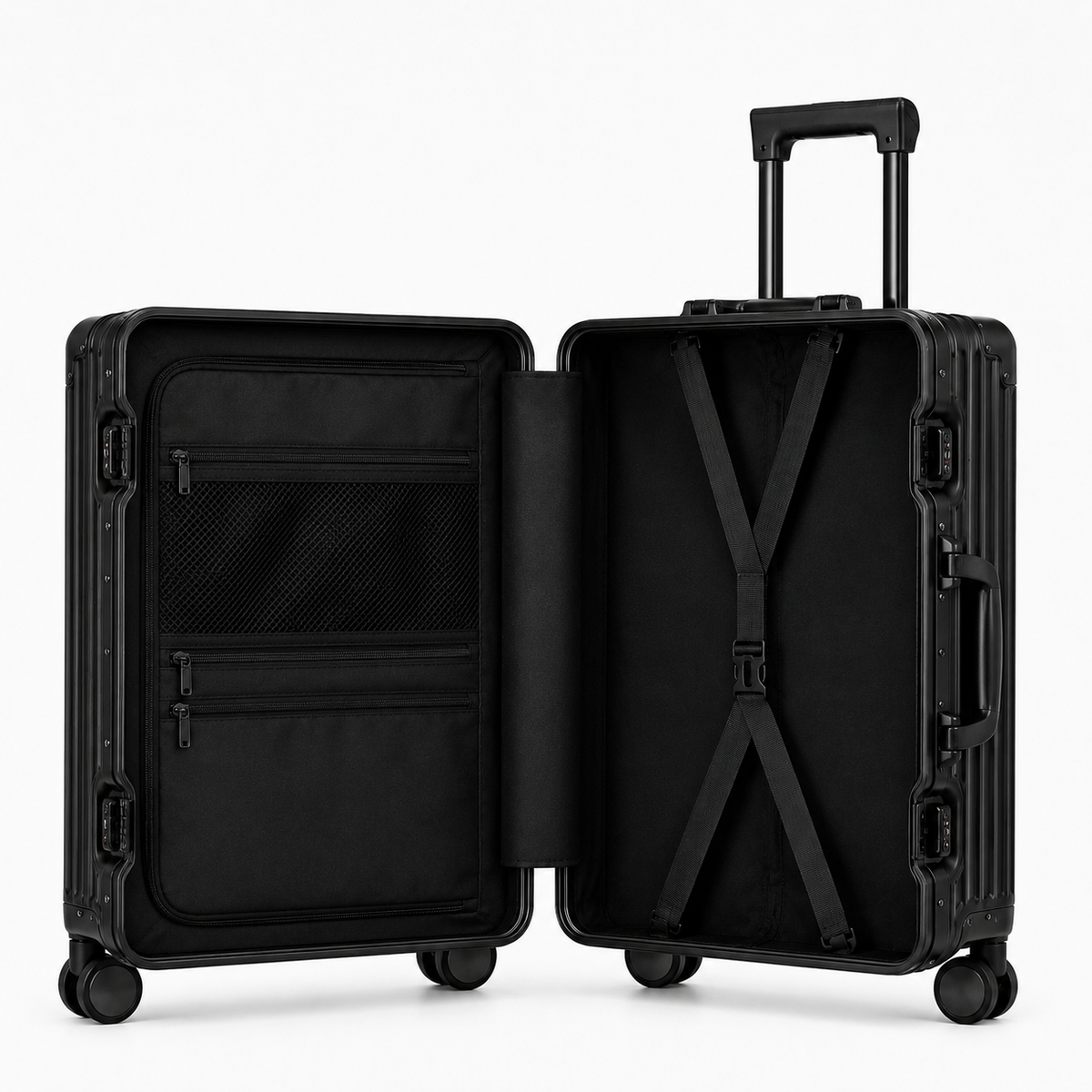 Valise cabine rigide en polycarbonate, port USB, 38 litres