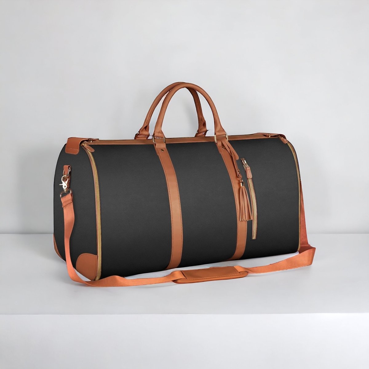 Sac valise de voyage souple 30 à 35 litres, format cabine, noir