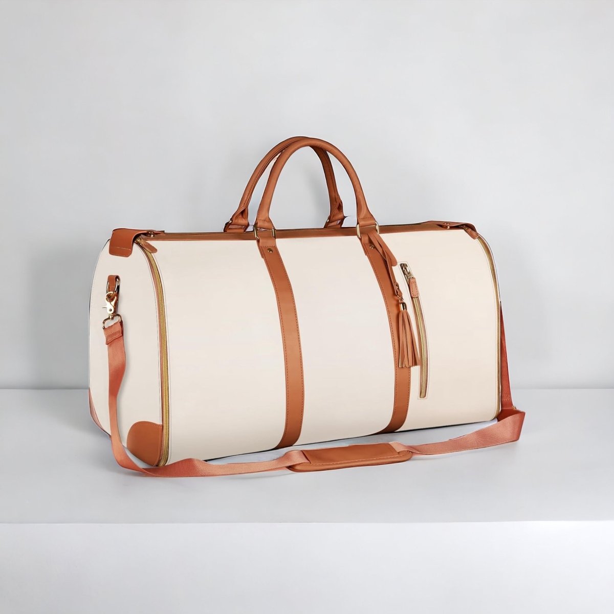 Sac valise de voyage souple 30 à 35 litres, format cabine, beige