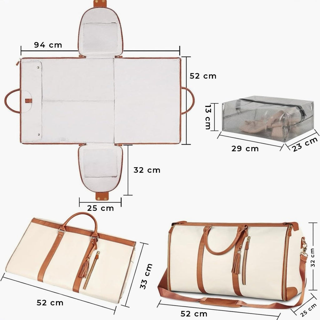 Sac valise de voyage souple 30 à 35 litres, format cabine