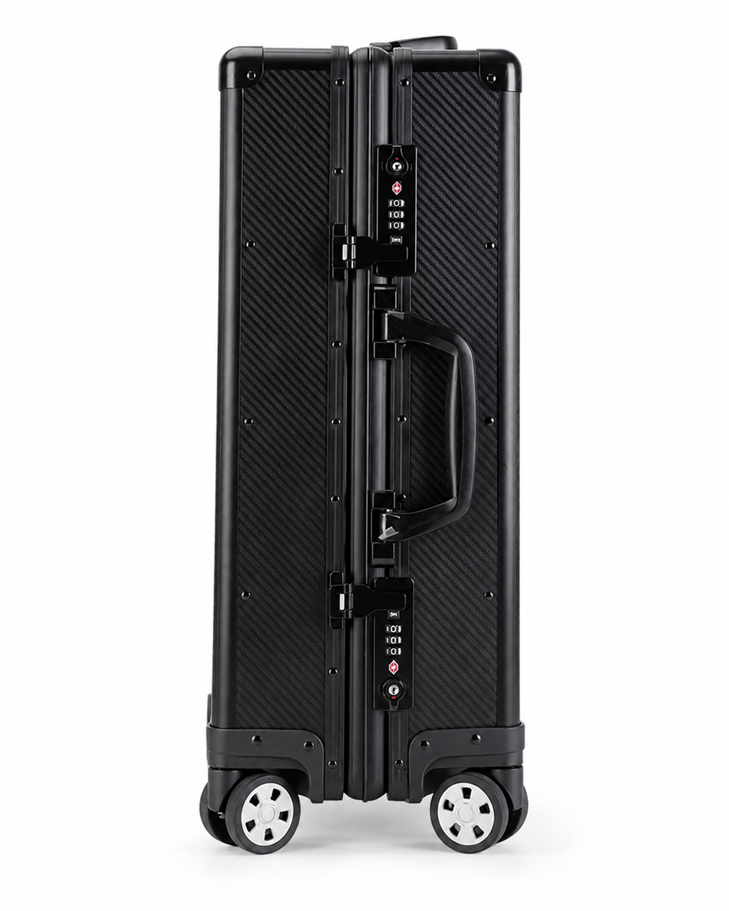 Valise rigide en fibre de carbone, format cabine ou moyen