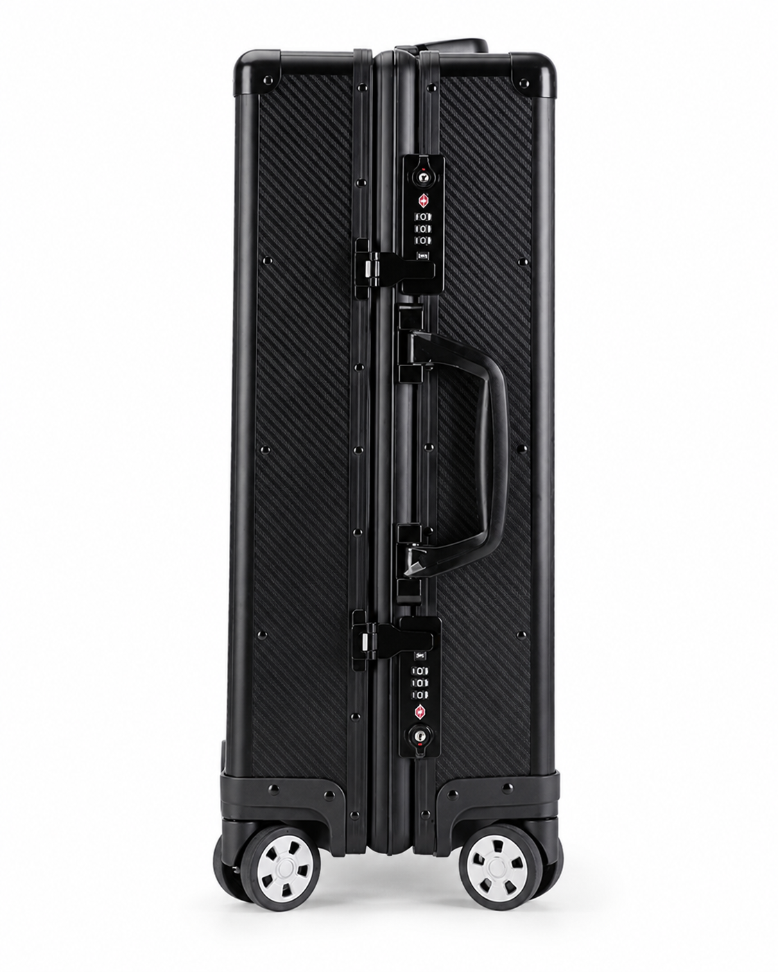 Valise rigide en fibre de carbone, format cabine ou moyen