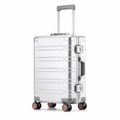 Valise en alliage aluminium et magnésium, trois tailles, argenté