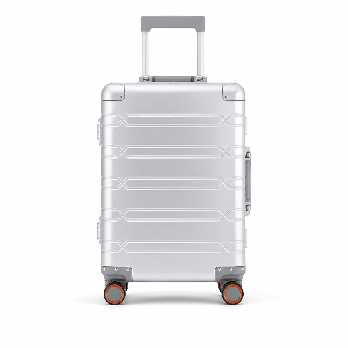 Valise rigide en alliage d'aluminium, deux serrures TSA