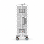 Valise rigide en alliage d'aluminium, deux serrures TSA