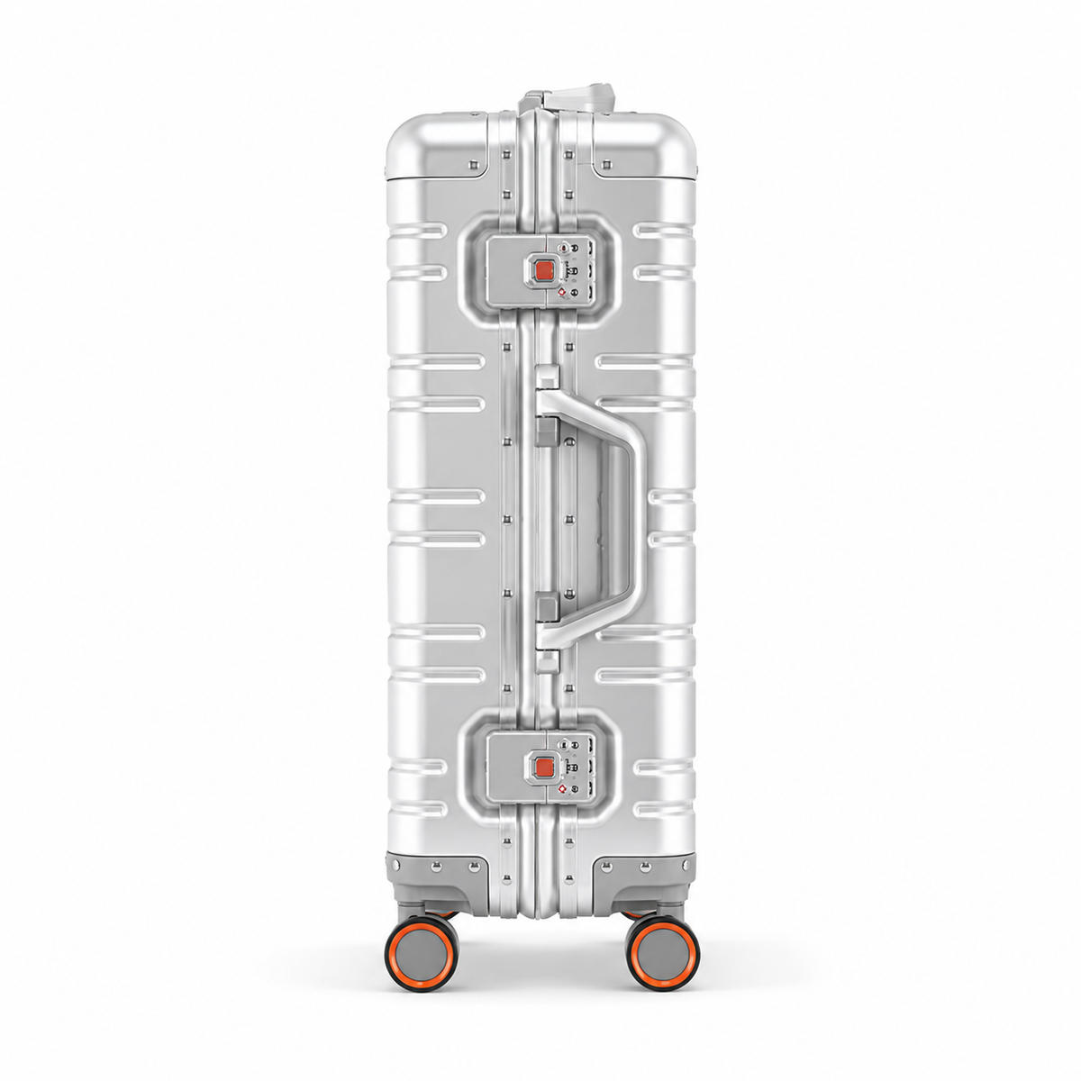Valise rigide en alliage d'aluminium, deux serrures TSA