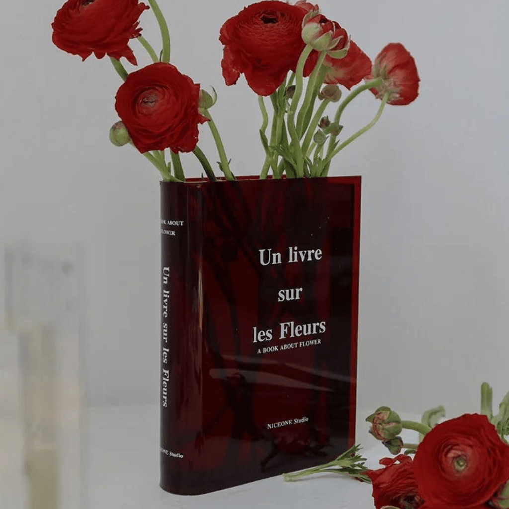 Vase en acrylique transparent ou coloré, pour bouquets et boutures