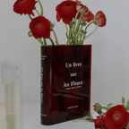 Vase en acrylique transparent ou coloré, pour bouquets et boutures
