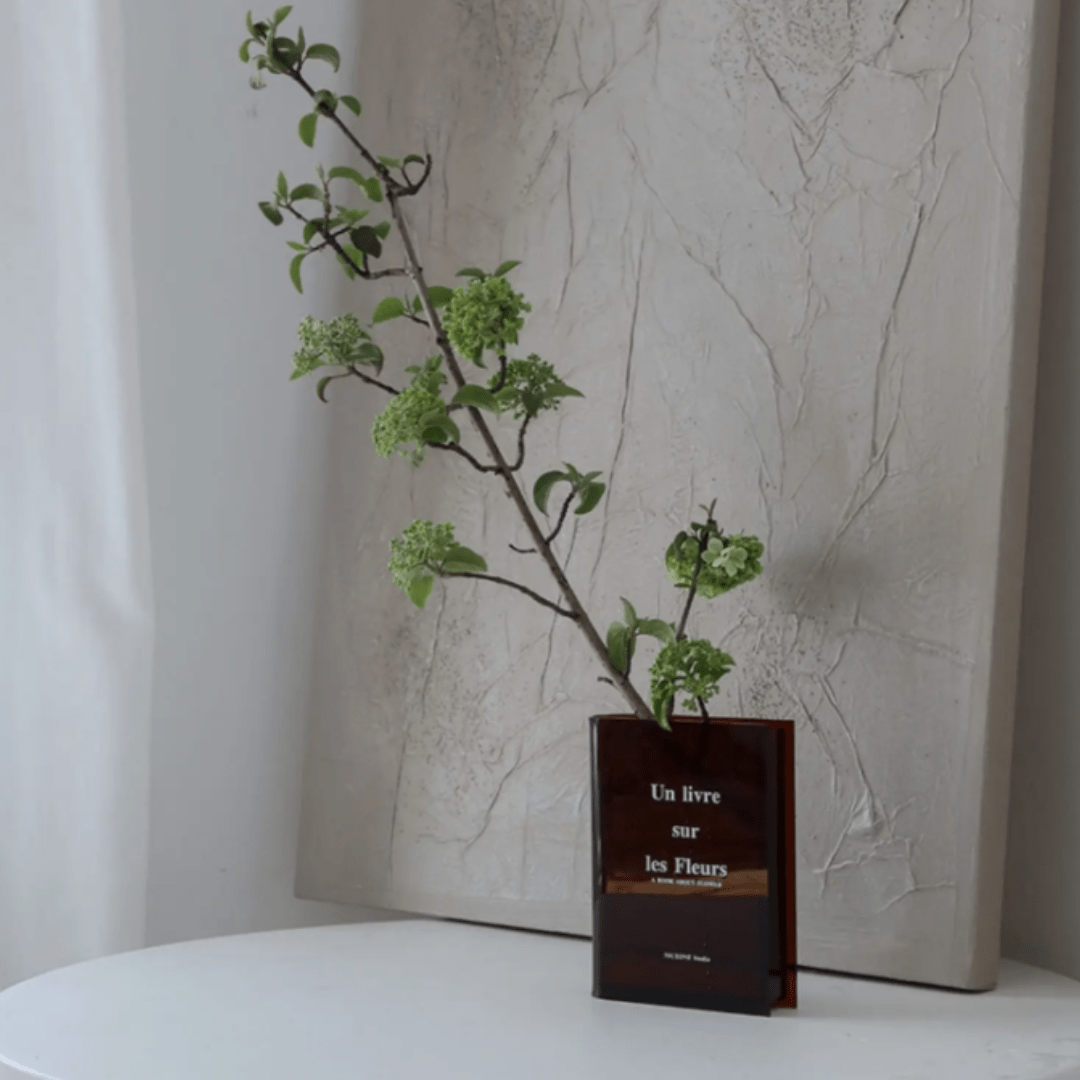 Vase en acrylique transparent ou coloré, pour bouquets et boutures