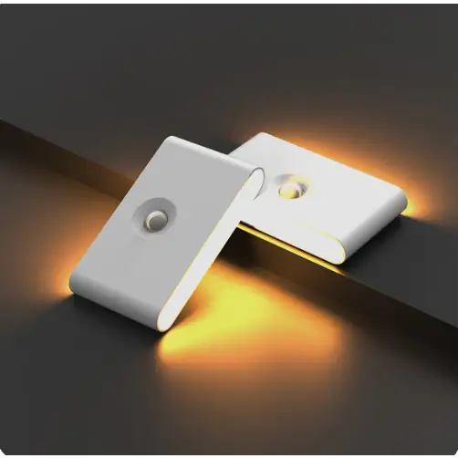 Veilleuses LED à détecteur de mouvement, sans fil, lot de 2