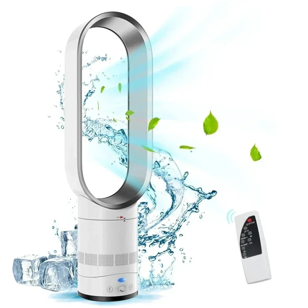 Ventilateur colonne sans pales avec télécommande et minuterie