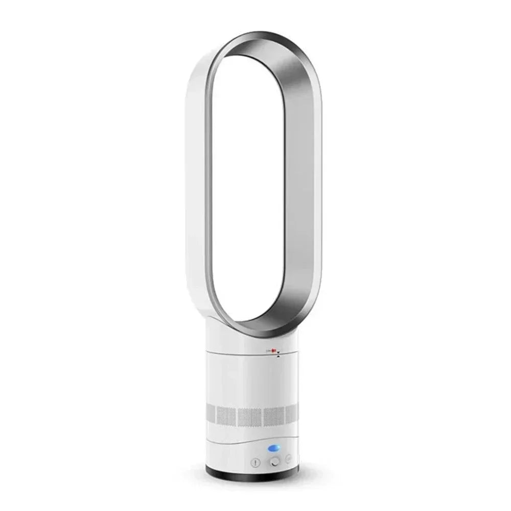 Ventilateur colonne sans pales avec télécommande et minuterie, argenté