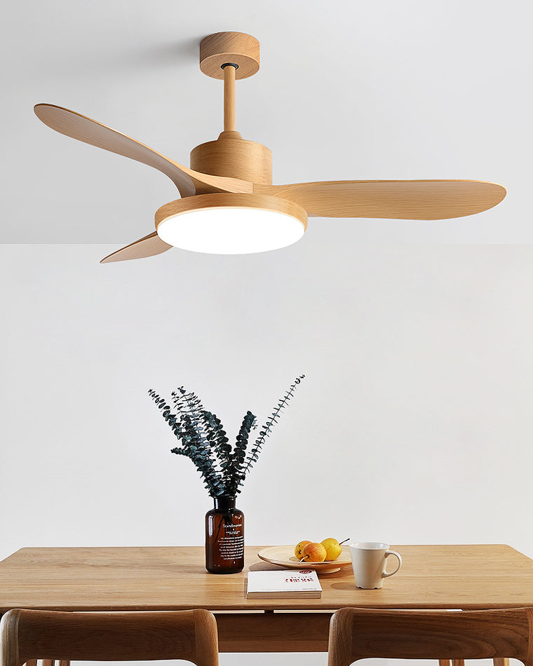 Ventilateur de plafond réversible avec LED et télécommande