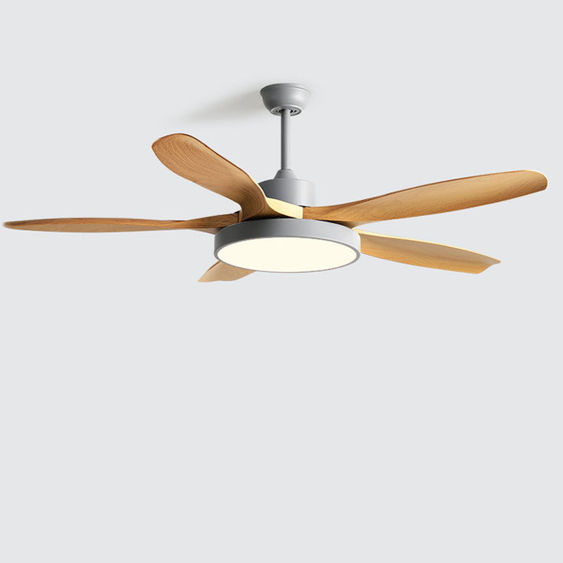 Ventilateur de plafond réversible avec LED et télécommande, gris