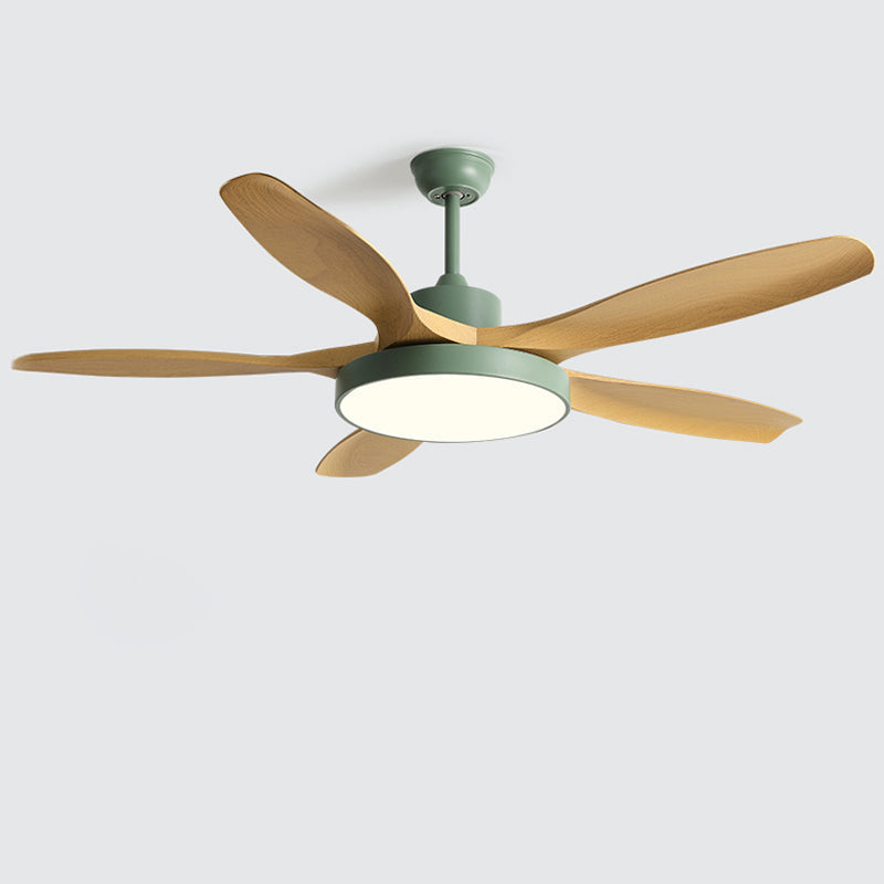 Ventilateur de plafond réversible avec LED et télécommande, vert